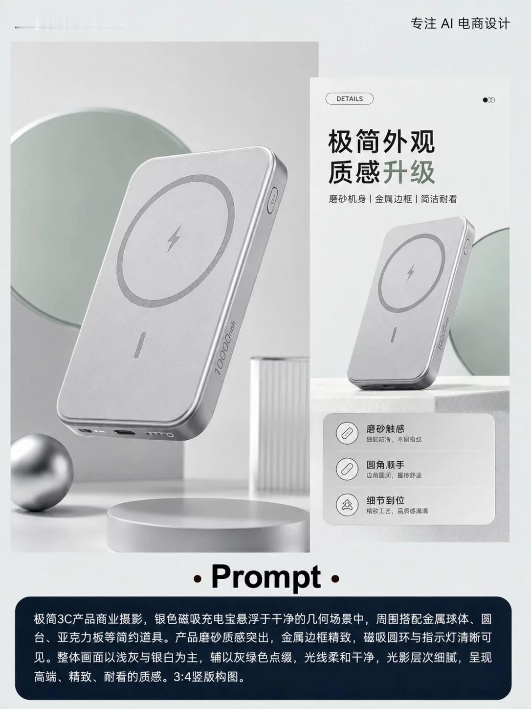 AI教程！1张白底图搞定详情页 ​​​
