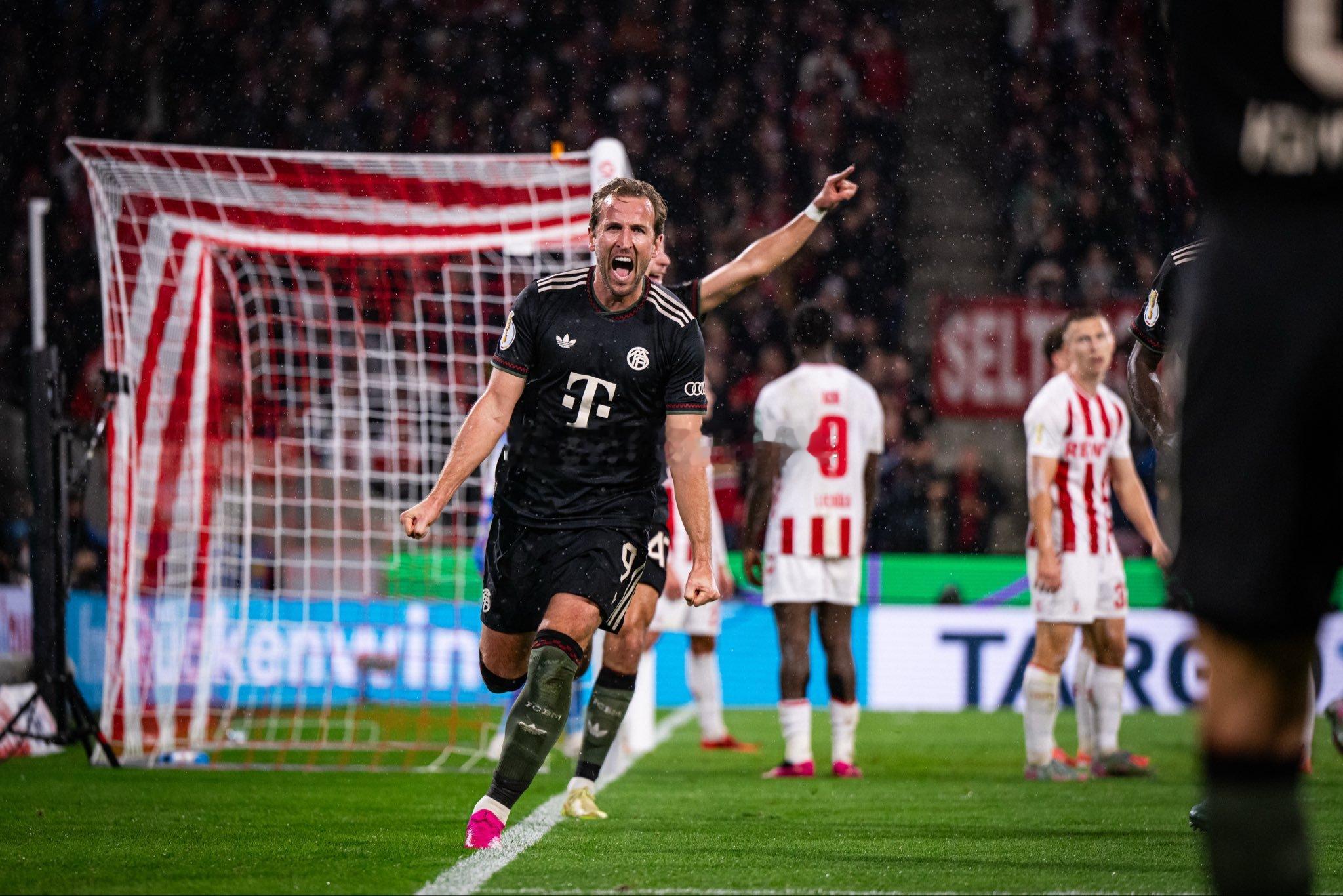 科隆vs拜仁 让1追4！科隆1比4拜仁慕尼黑！哈里·凯恩再入两球，状态真的太好了