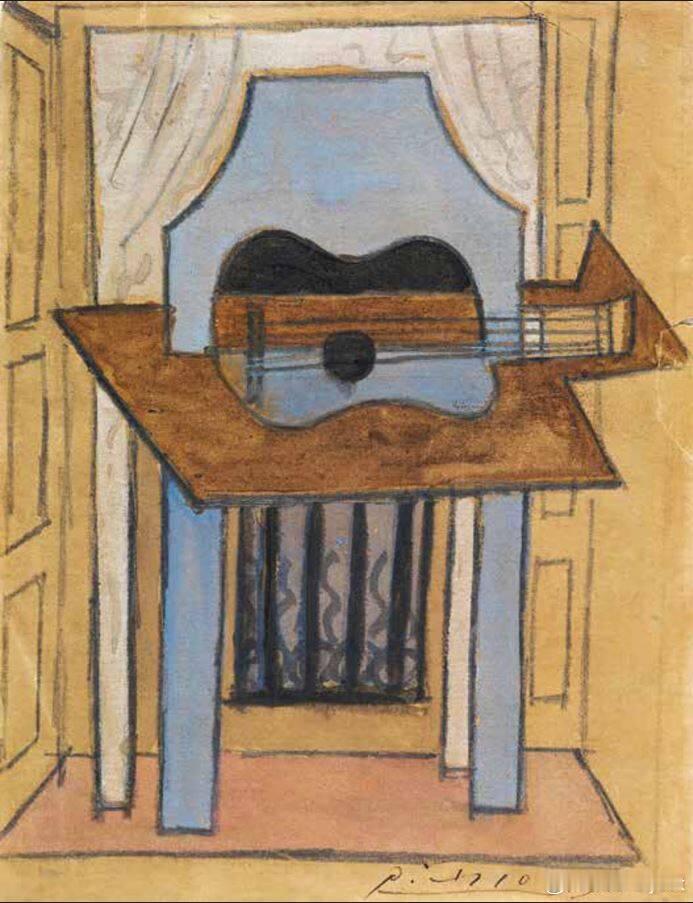 【价值60万欧元毕加索名画《吉他静物》 运往展览途中离奇失踪】海外新鲜事 西班牙
