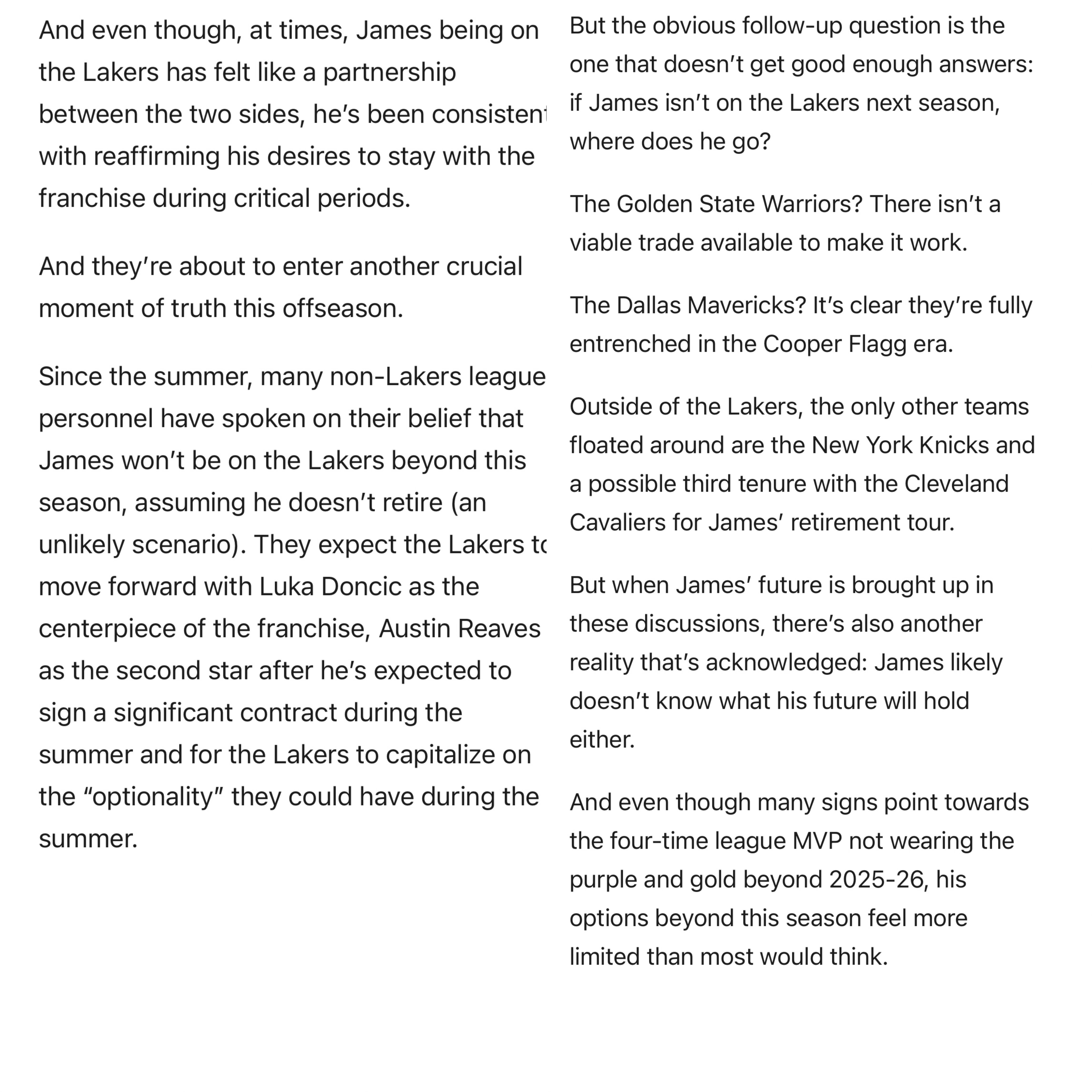 纽约邮报湖人队记者Khobi Price：那篇ESPN报道的发布时机，以及两周后