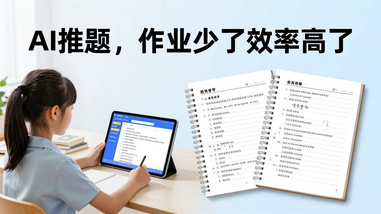 教育“靶向作业”来了：AI推题，孩子作业少了、效率高了

你家娃是不是还在熬到十
