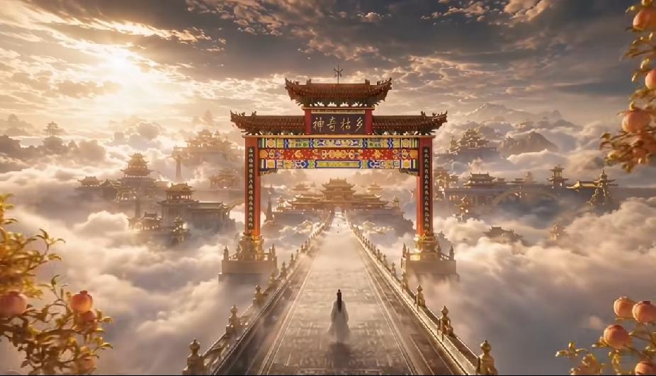 AI生成的城固版天宫
演绎东方神话仙境，邂逅缥缈天宫盛景。