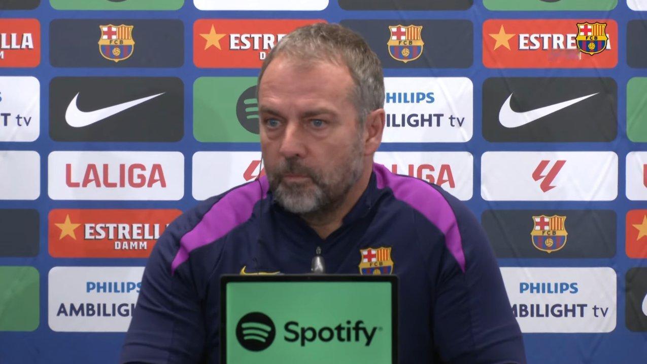 问：伤员回归后，埃里克·加西亚还会继续担任中场球员吗？ 弗里克：明天见分晓。埃里