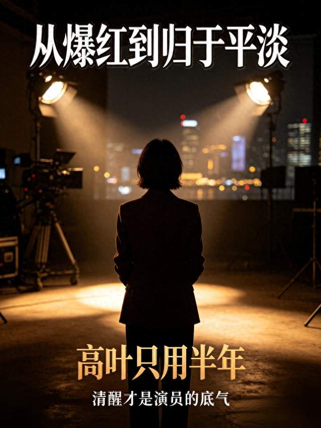 从爆红到归于平淡，高叶半年和张小斐一样，清醒才是演员的底气。
