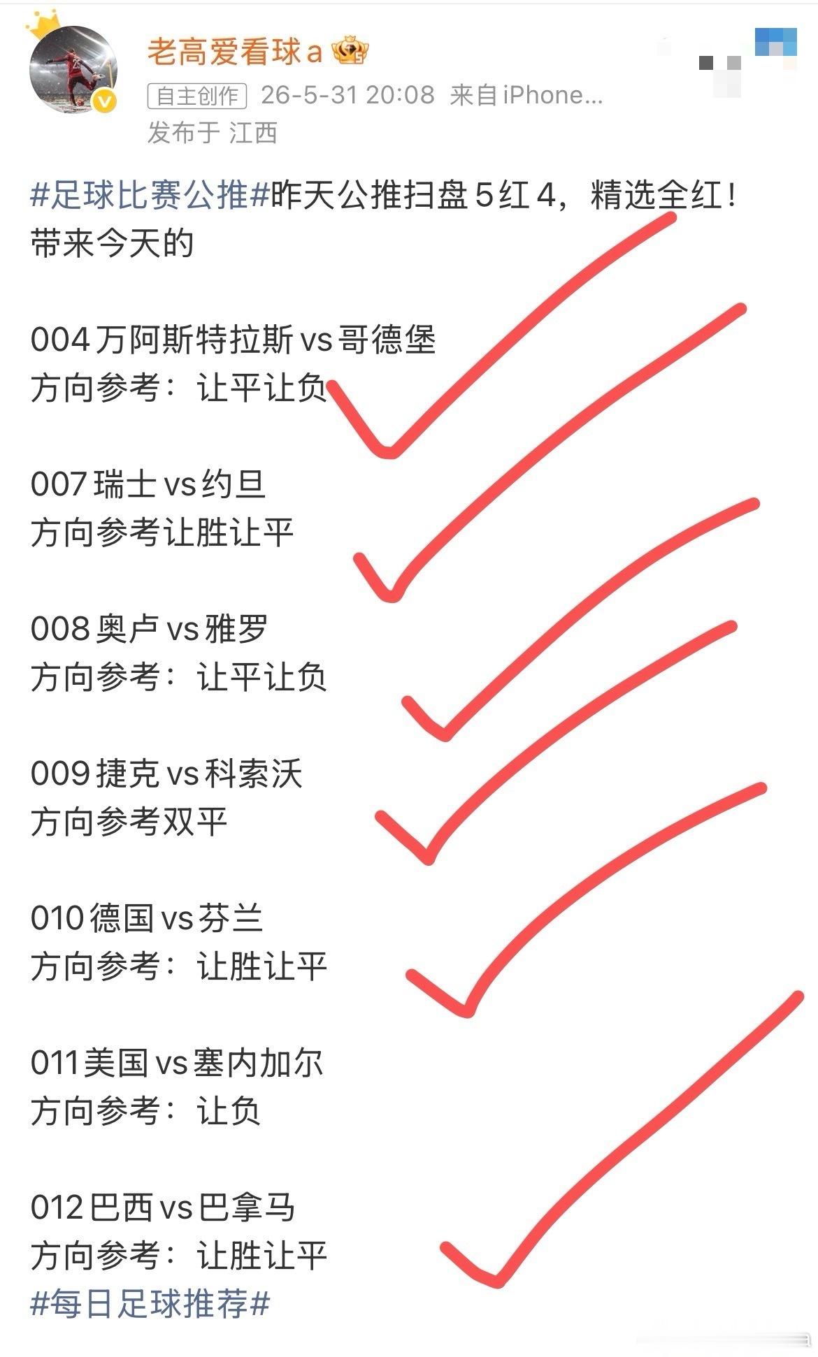 足球比赛公推昨天扫盘7红6，带来今天的！001保加利亚vs黑山方向参考：双平00