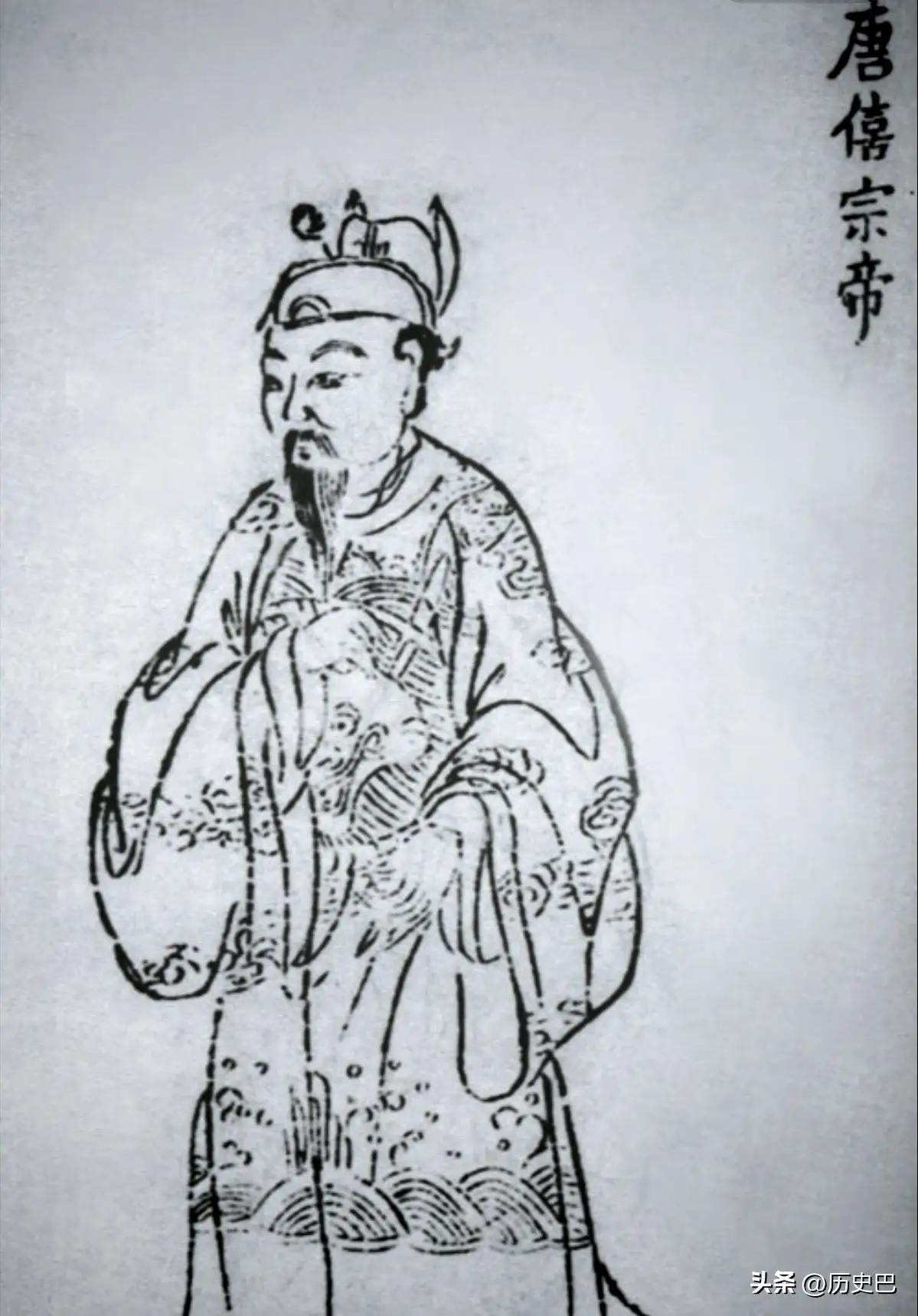 885年。唐僖宗出逃。在逃往汉中时，唐僖宗实在走不动了，就躺在了王建的腿上睡着了