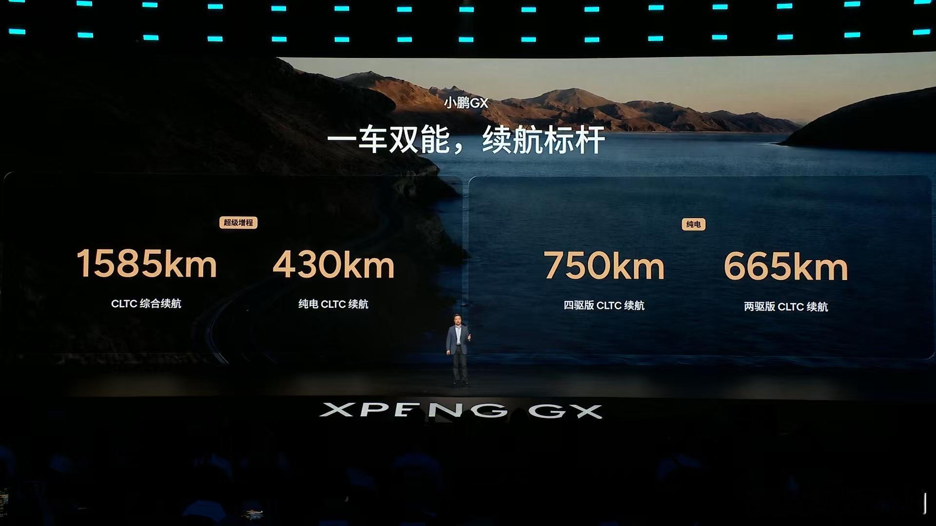 小鹏GX发布会小鹏GX全是科技 “想买大车，却怕养不起，怕续航短、能耗高、长途焦