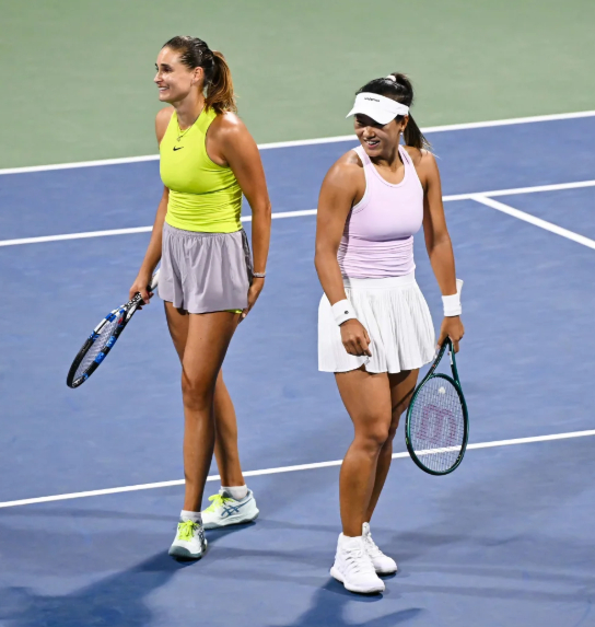WTA1000辛辛那提站女双 郭涵煜/帕诺娃 晋级四强半决赛对阵：[1]埃拉尼/