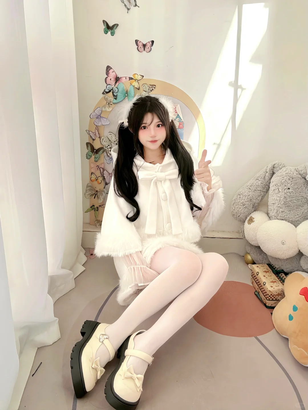 过年回家的漂亮小姨