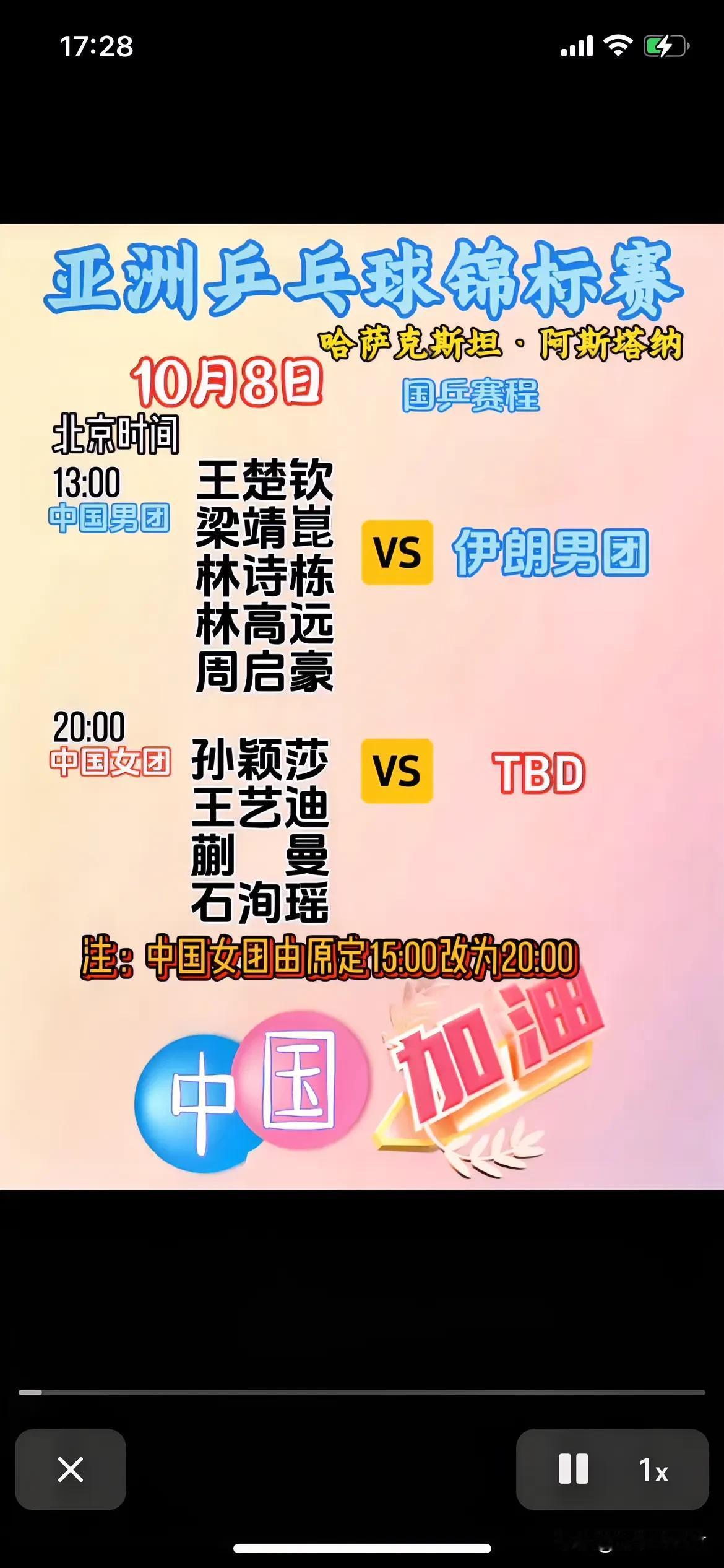 今天晚上中国女团只有4人，王曼昱退赛，四打五 这次莎莎他们压力太大了 因为这个已