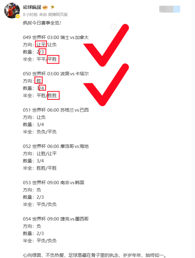 成绩自在人心，兄弟们看⬇️图06:00 苏格兰vs巴西抛球：苏格兰方向：疯叔内幕