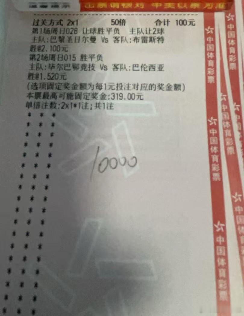 晚上2串参考🧧巴黎圣日耳曼vs布雷斯特
