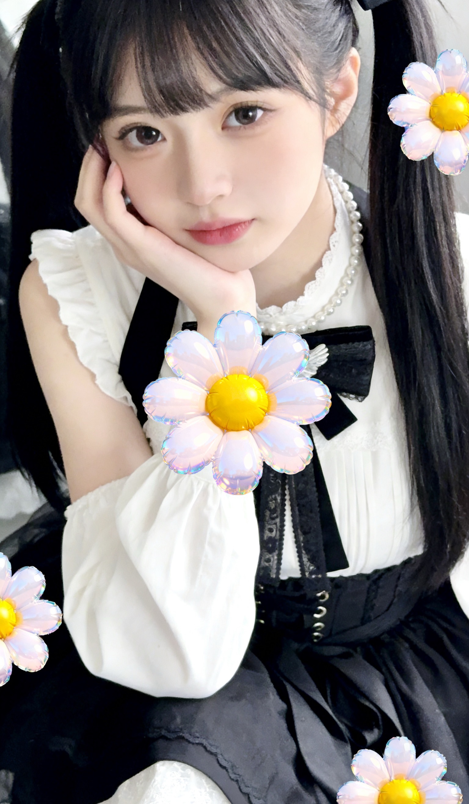 哎双马尾配这套也好看啊。 