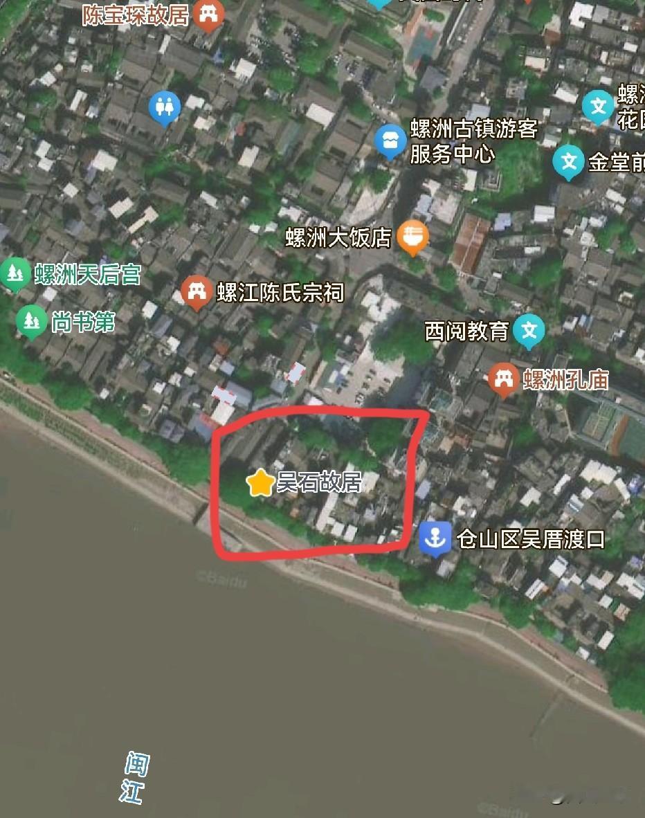 找到了，原来碧奎心心念念的福州老家，就在闽江口上。去了这么多次福州，竟然没去瞻仰