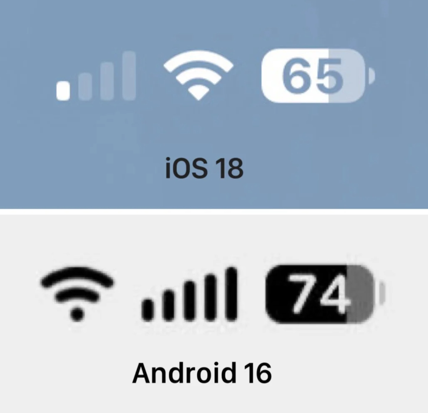 Android 16 VS iOS 18，懂的都懂了[doge] ​​​
