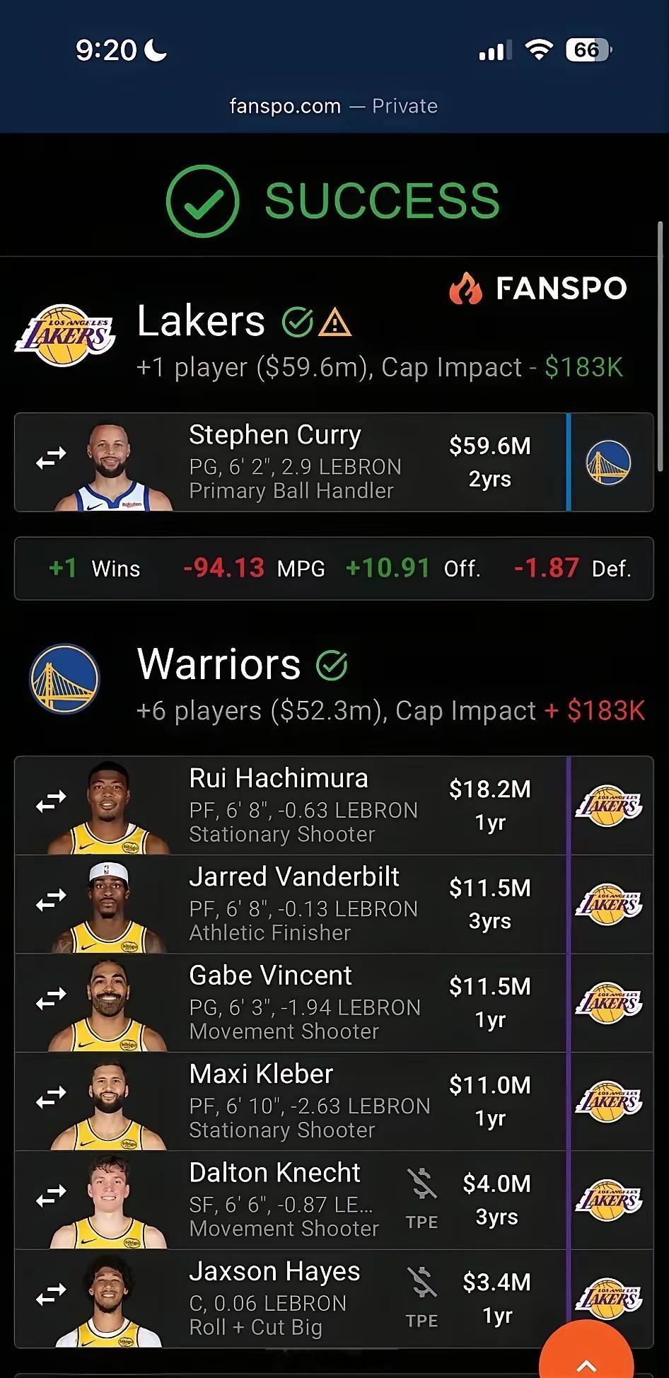 湖人勇士6换1方案，库里联手东詹再冲冠近日，随着勇士球星巴特勒赛季报销，不少球迷