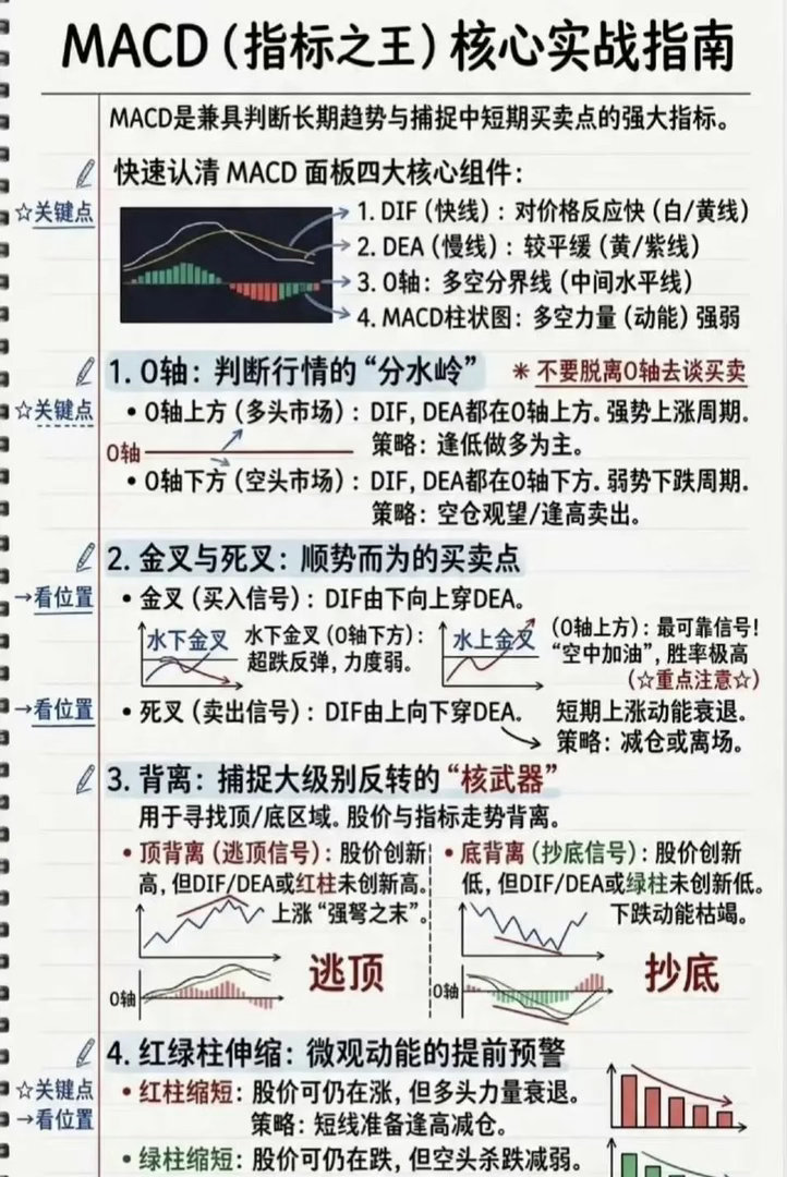 A股建设工业涨停MACD指标之王实战指南MACD看0轴辨多空，水上金叉信号更强，