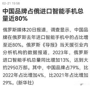 从汽车到手机，俄罗斯全面中国智造化！
还有人民币征服了俄罗斯！时势易也！
未来还