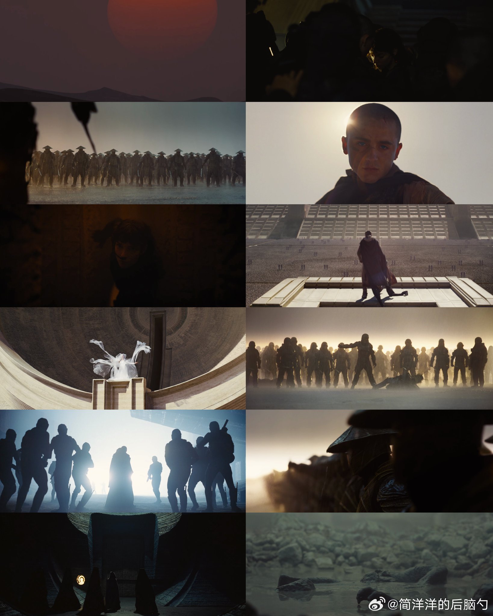 《沙丘3》预告中的一些剪影第二部中甜茶饰演的保罗·厄崔迪仔成为”李桑·阿尔-盖布