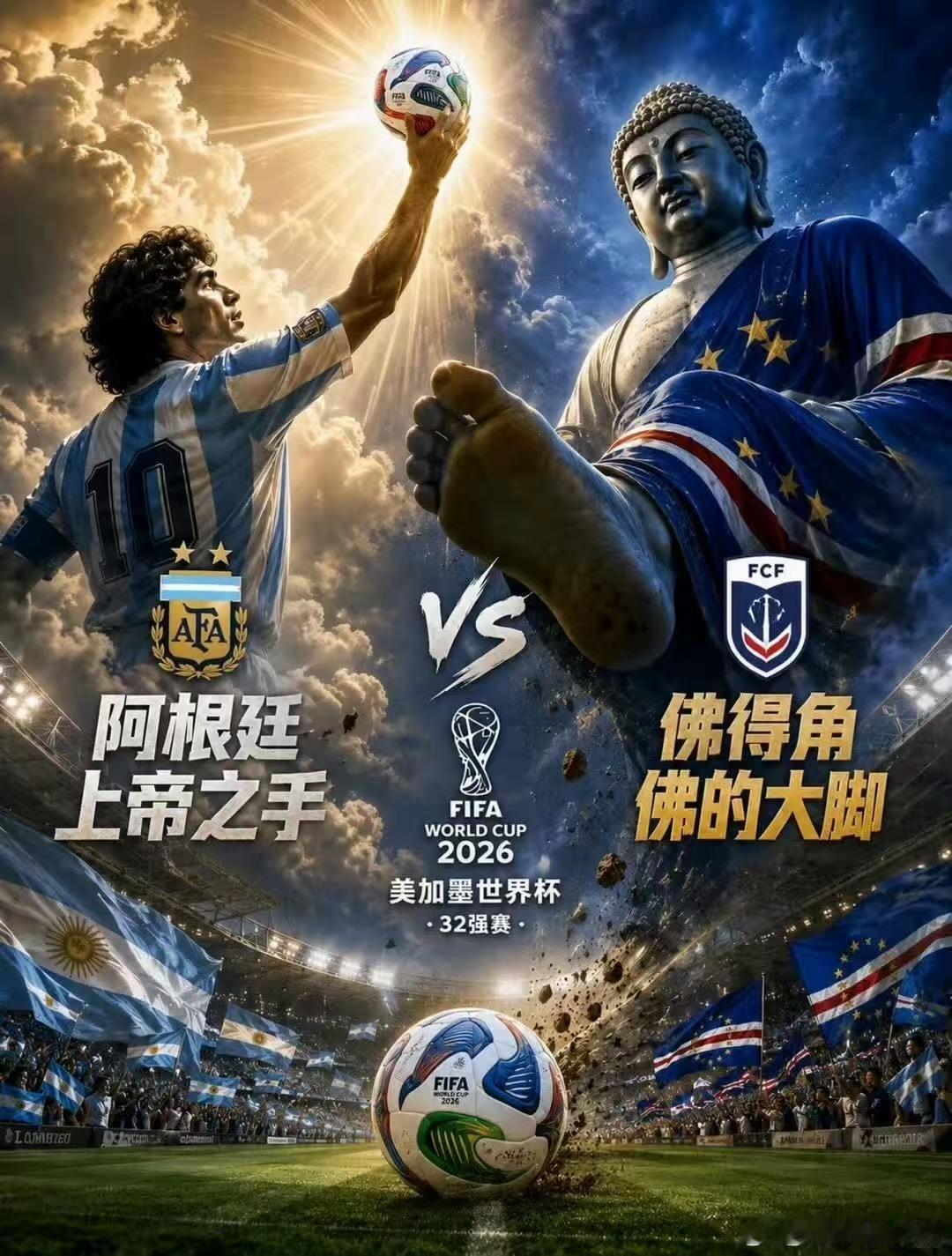 上帝之手大战佛得角蓝白军团承载上帝之手传奇，黑马佛得角强硬阻击，120分钟几番扳