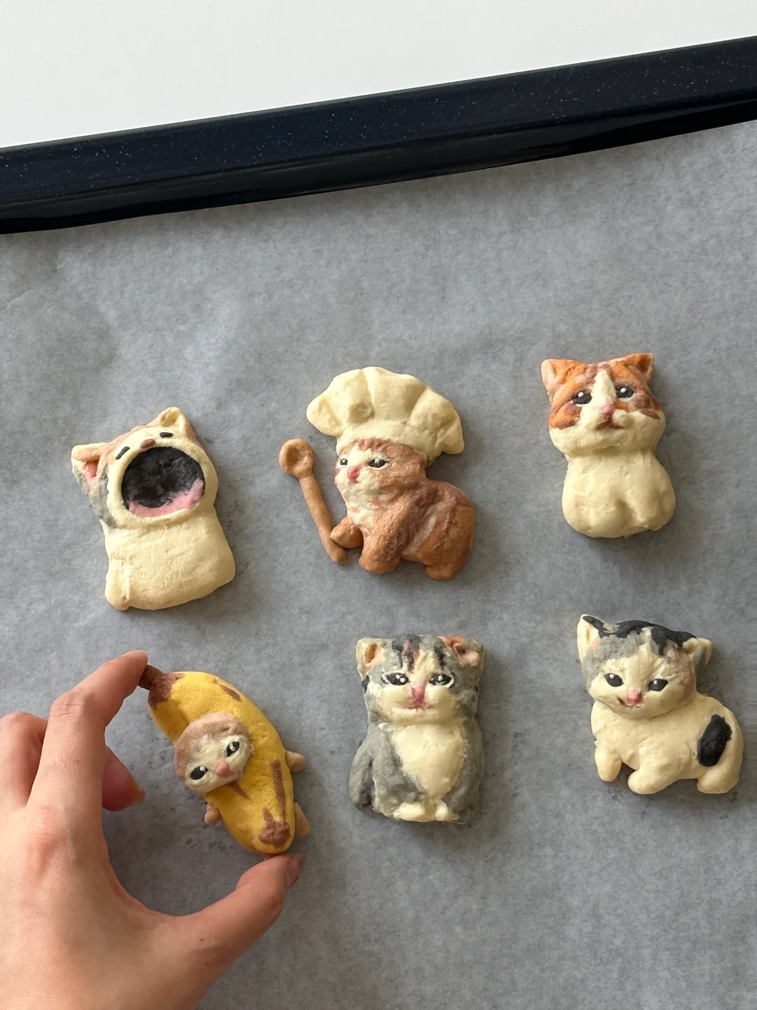 爆肝自制猫meme曲奇饼干