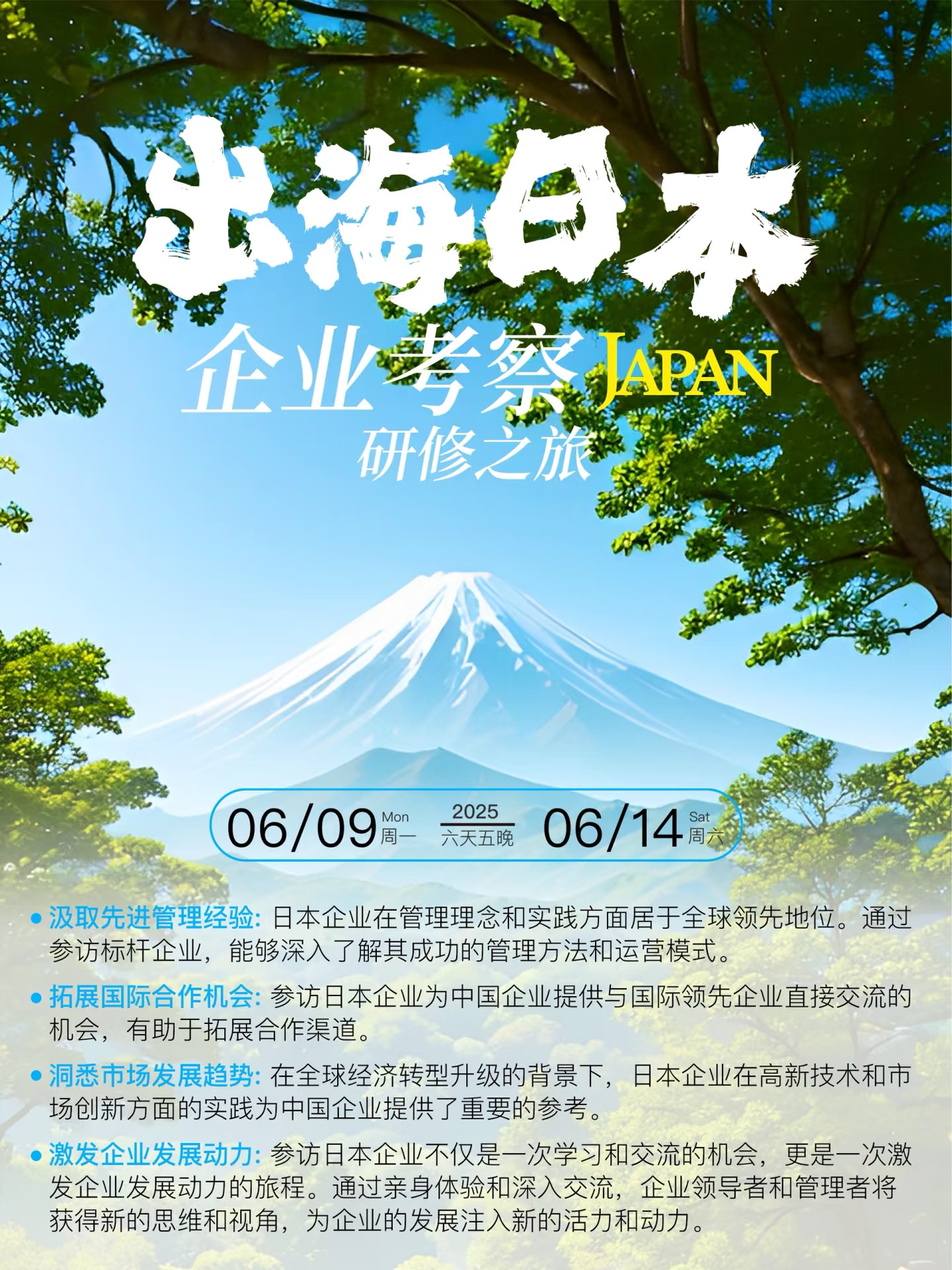 ✈️ 日本研修之旅，带你玩转东京、富士山、大阪