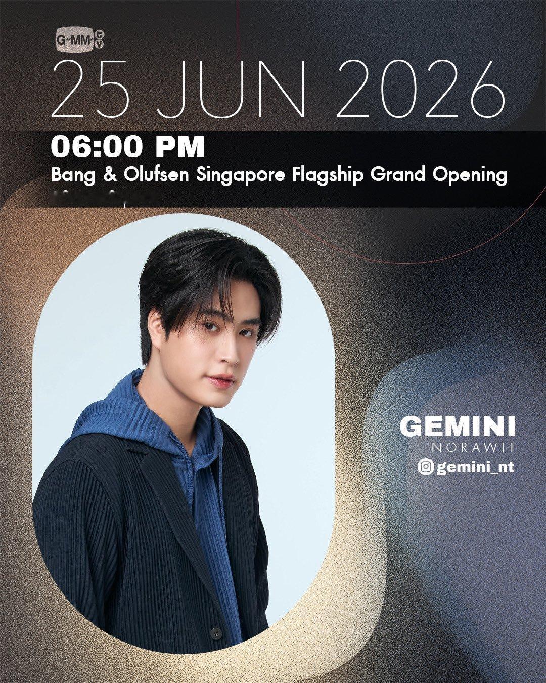 诺拉维25号飞新加坡参加Bang & Olufsen新店开幕🎧 