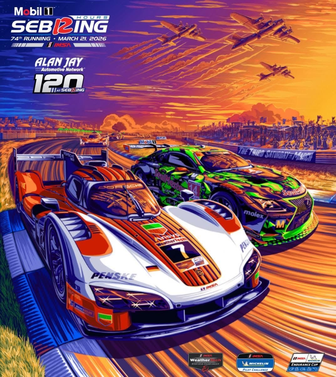 IMSA赛百灵12小时耐力赛参赛名单揭晓~2026赛季IMSA卫士泰克跑车锦标赛