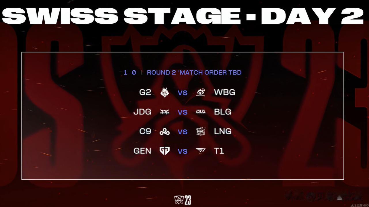 #英雄联盟s13#S13瑞士轮第二轮抽签：BLG迎战JDG！WBG对阵G2！

