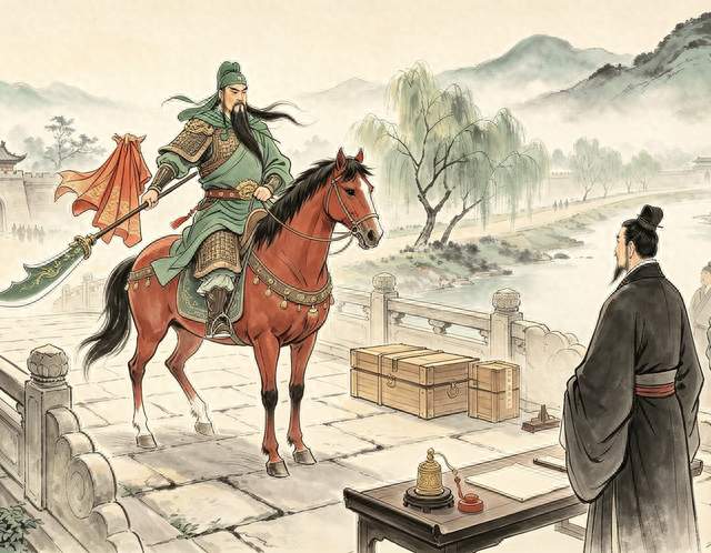 关羽在灞陵桥一挑锦袍：看懂中国人最极致的忠义