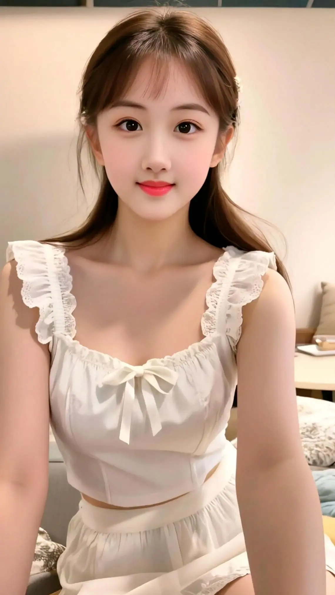 温柔甜系女孩穿搭 今日份清纯风穿搭 甜美可爱女生穿搭 ai人像质感写真 ai创作