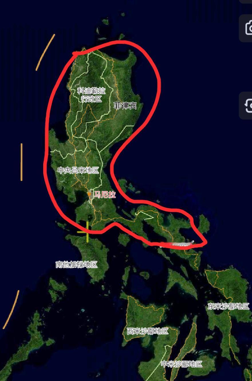 美日菲在吕宋岛西“肩并肩”，我们在吕宋岛东“肩并肩”。

这是整体的肩并肩。
