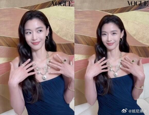 全智贤手背皱纹消失了全智贤小麦肌 46 岁全智贤现身香港品牌活动，抛弃以往白皮形