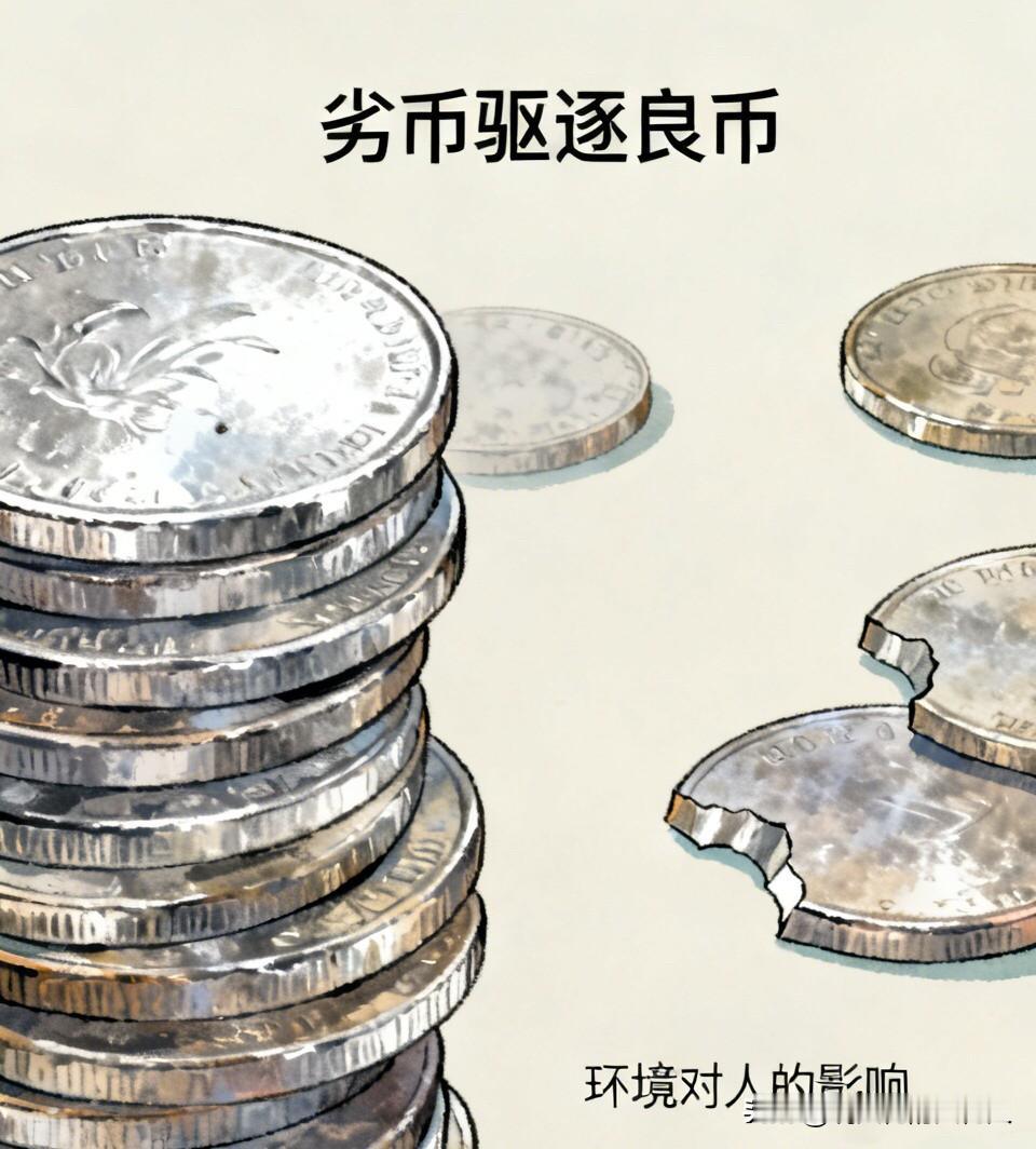 很多时候，你变得平庸，未必是自己不够优秀，只是身边烂人太多，陷入了劣币驱逐良币的