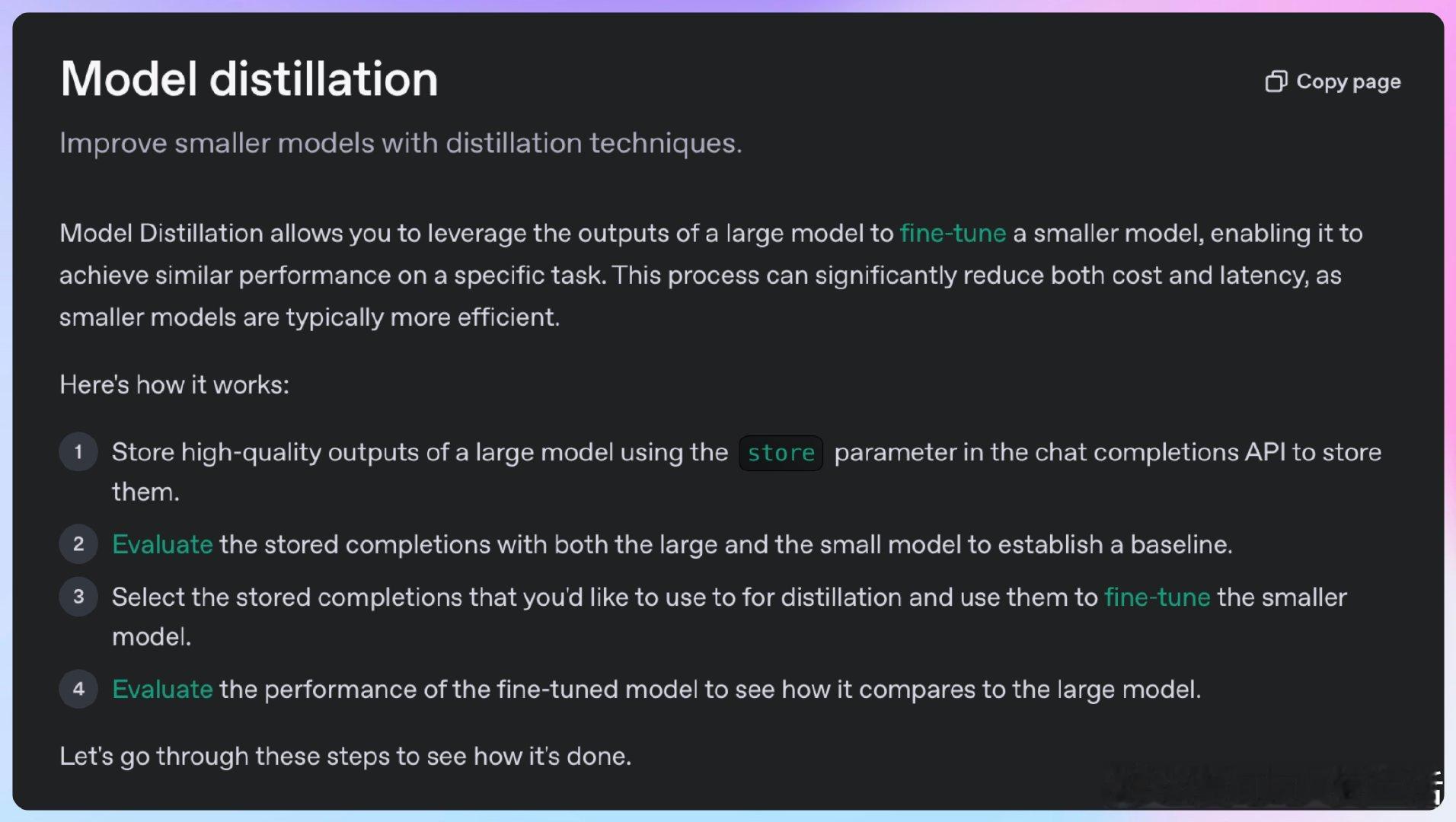 【Model Distillation：OpenAI官方的模型蒸馏指南。模型蒸馏