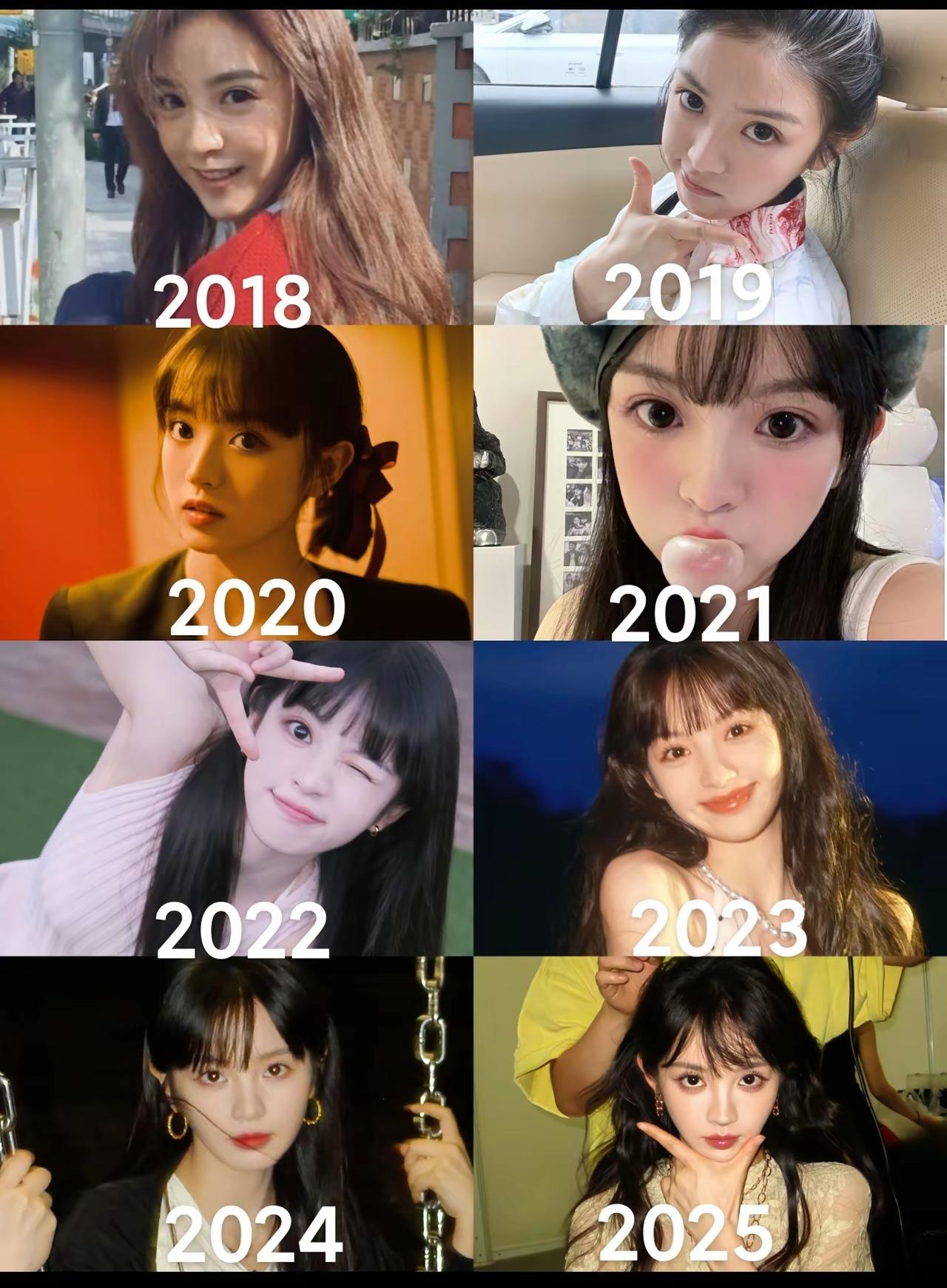 昔年[送心]田曦薇[玫瑰]，有点婴儿肥[尬笑]但，一直都很好看啊[舔屏]