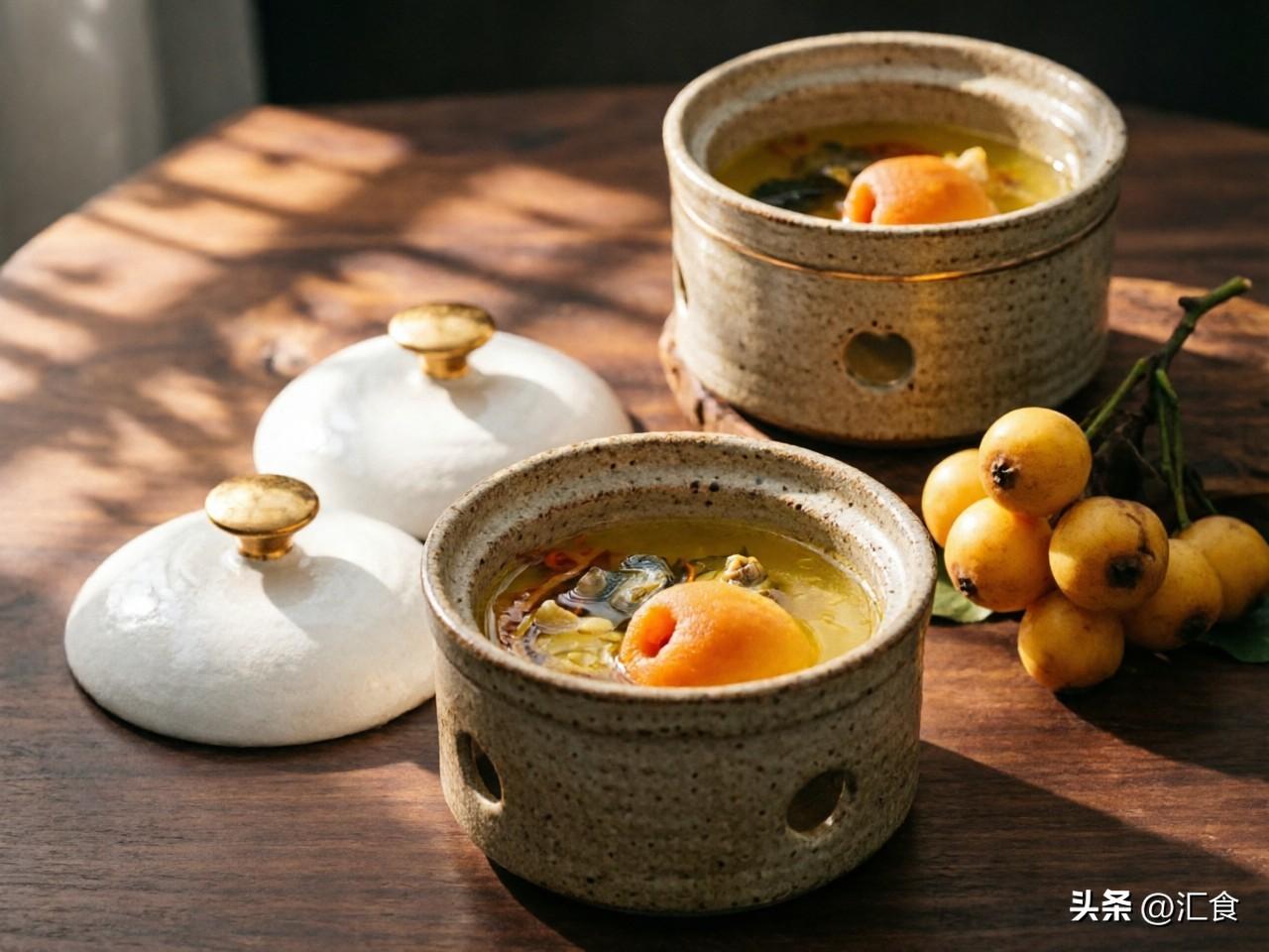 时令枇杷炖乌鸡

【食材准备】

主料：乌鸡 半只（约500克，斩块），枇杷 6