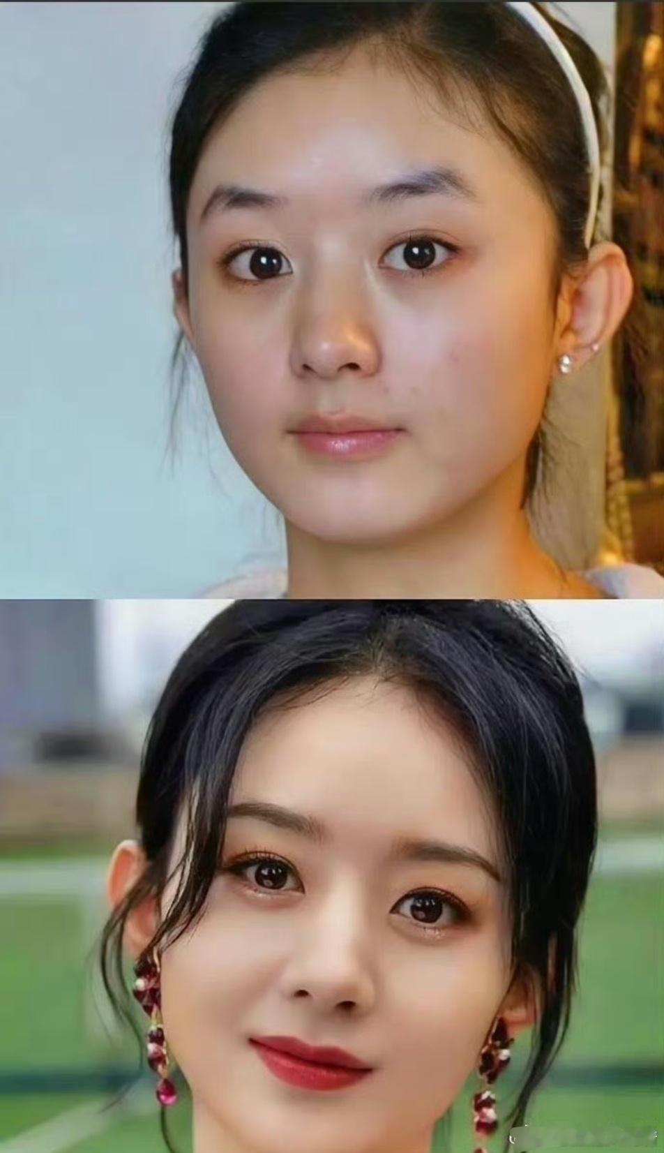 赵丽颖就是美人胚子，天生的明星相啊 