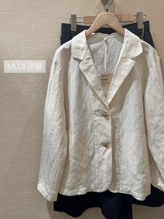 muji 无印良品这件汉麻西装绝了🤍
