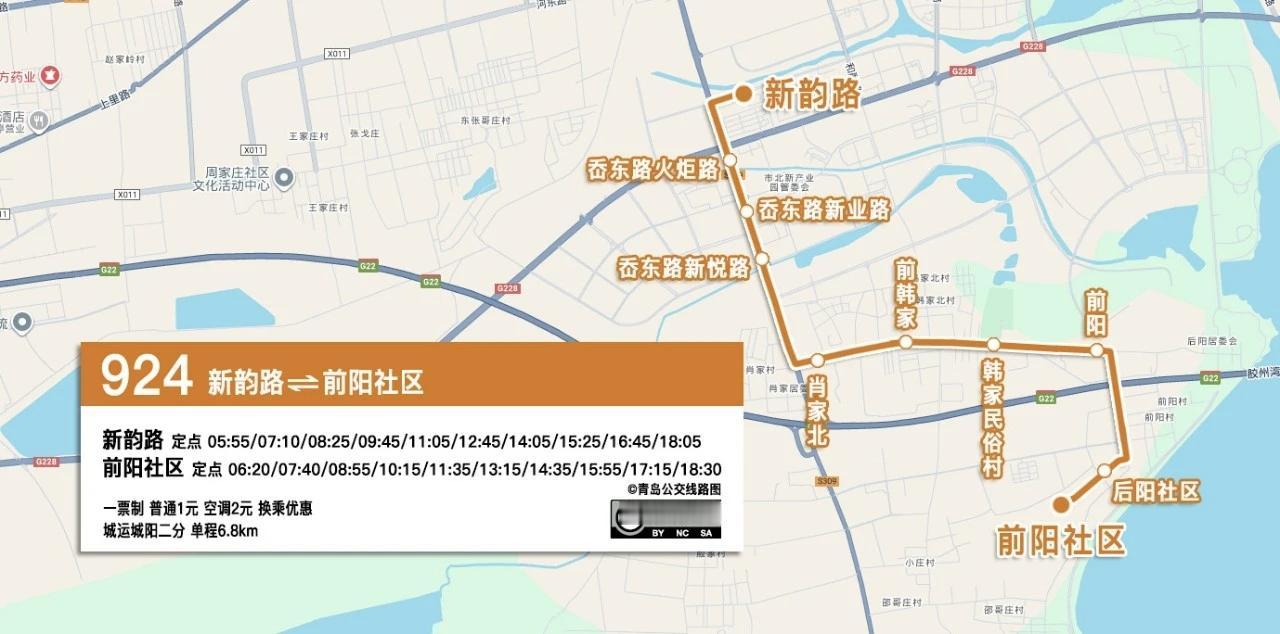 自2026年7月1日起，青岛城运控股对924路公交线路的走向、站点设置进行临时调