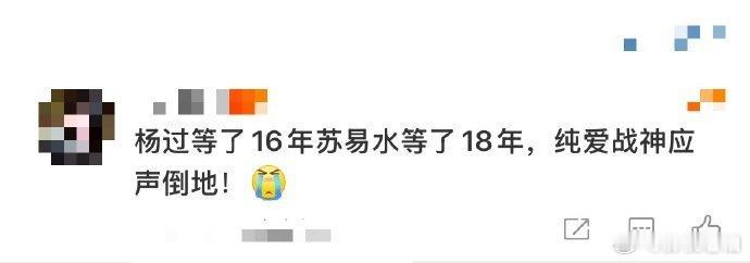 杨过等了16年苏易水等了18年  苏易水的等待，如同一颗永不熄灭的星辰，照亮了沐