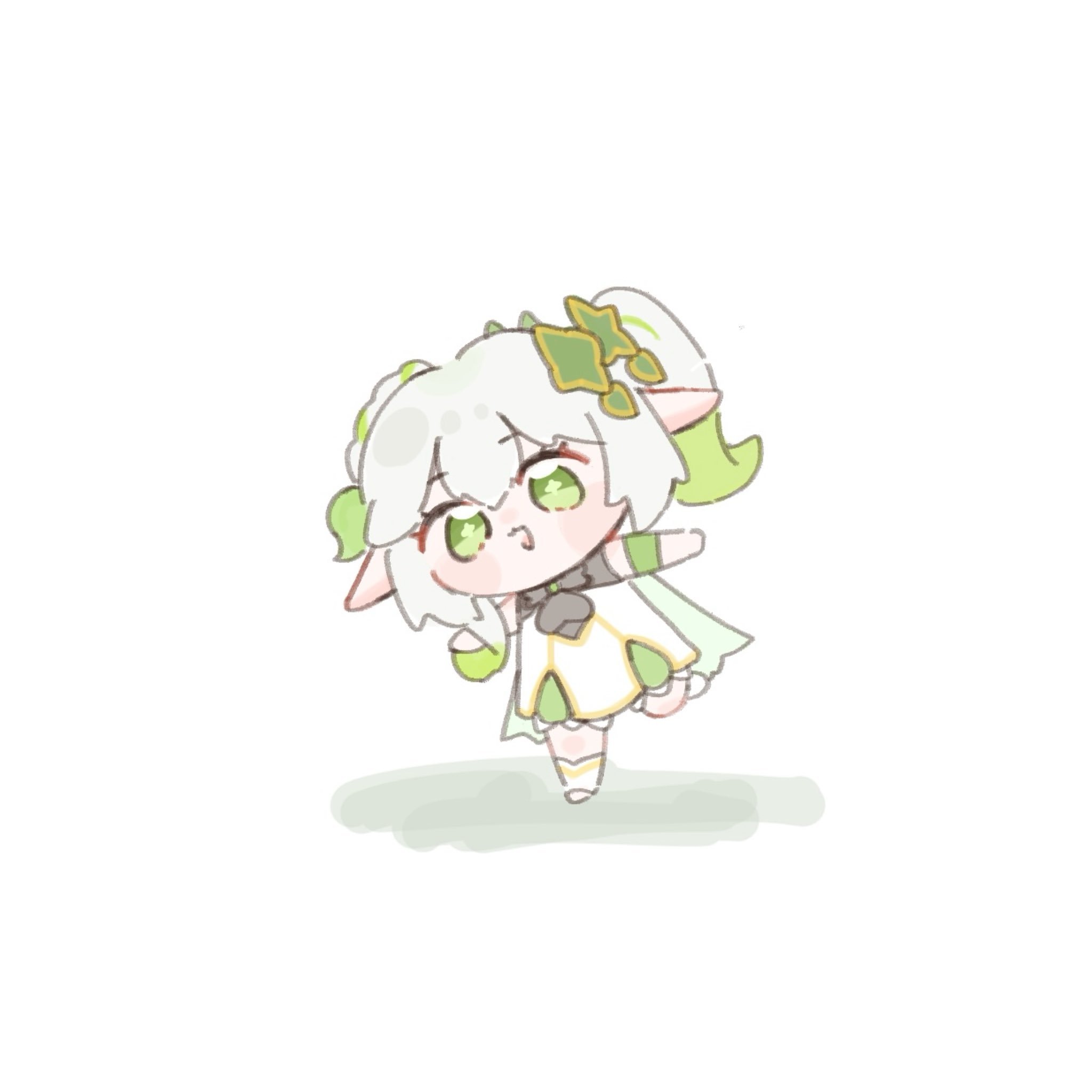 超可爱小草宝贝！cr:画师 8uyn6#原神##原神4.8版本##夏日畅想季# 