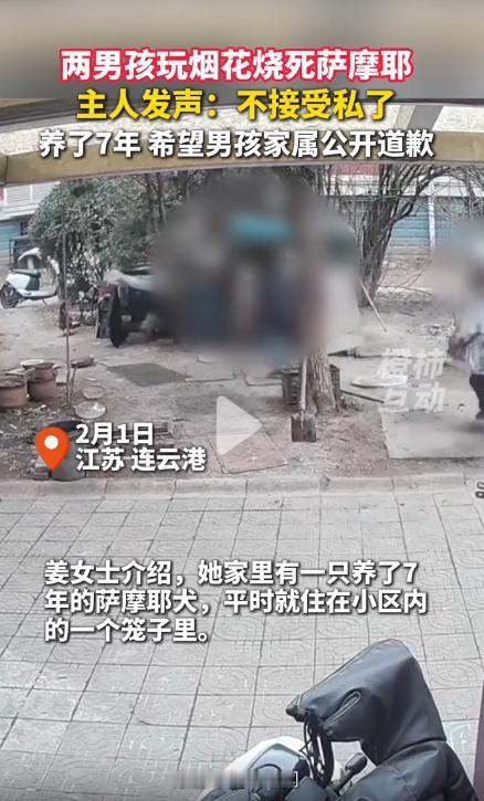 “悲剧还是发生了！”2月1日，江苏连云港，两名男孩点燃烟火，想要逗鸡玩，却不慎点