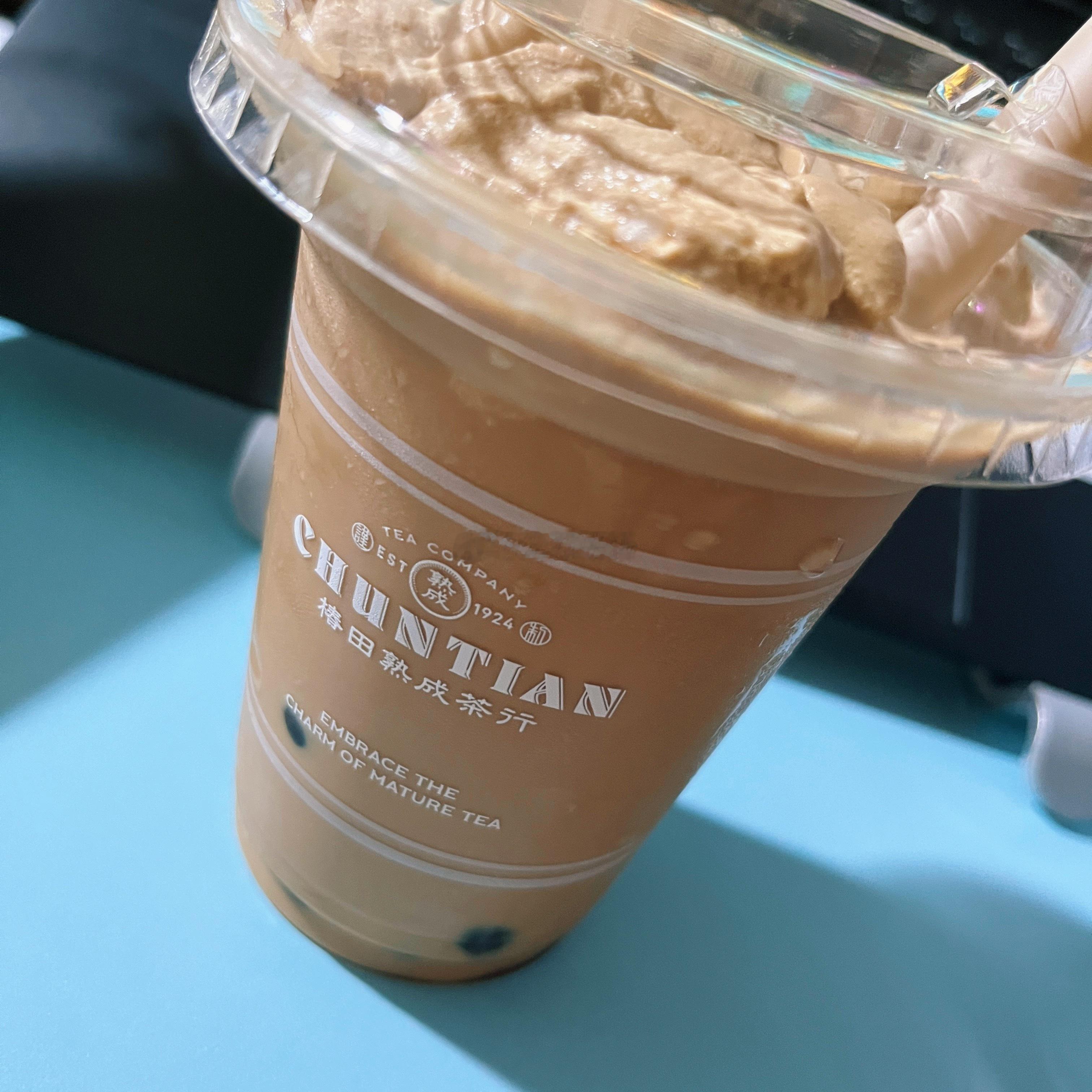 喝完这杯椿田黑武士（咖顶奶茶）真的能睡着吗🧐 