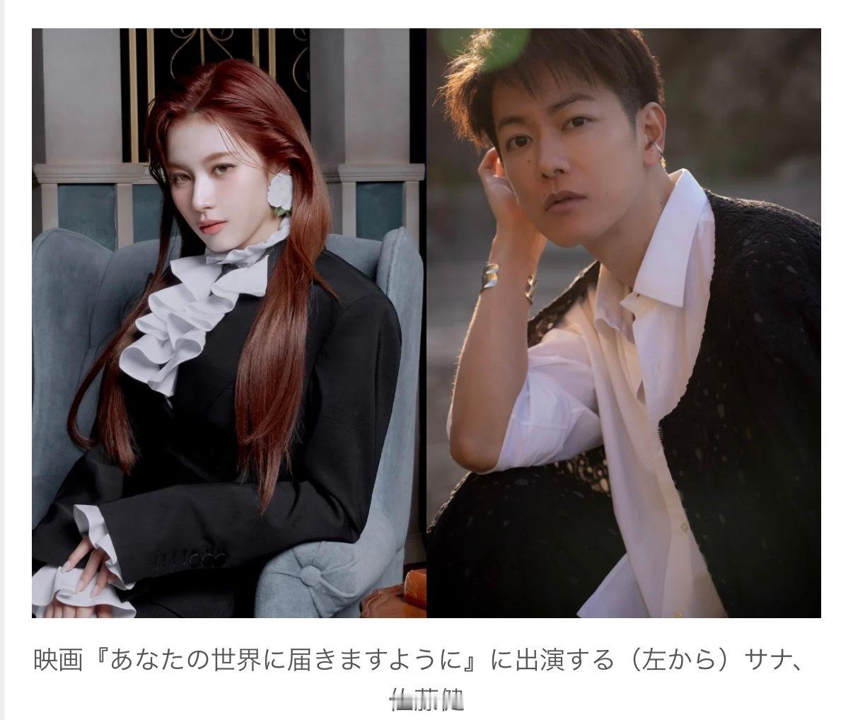 【SANA NEWS】佐藤健确定主演电影《愿能抵达你的世界》，女主角由TWICE