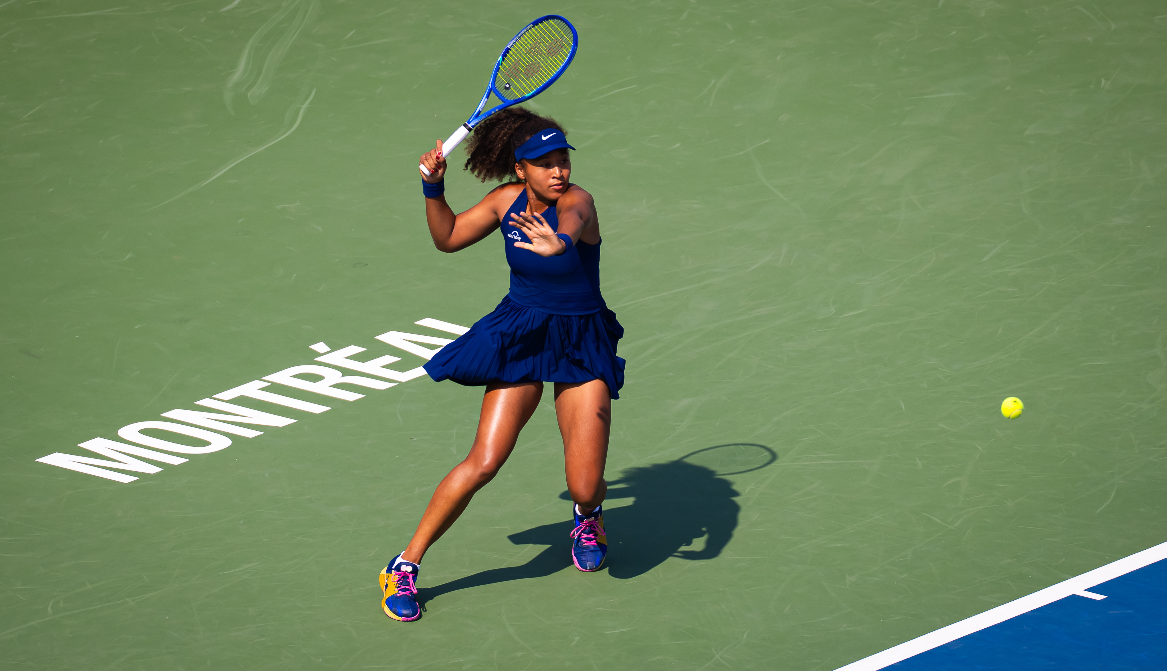WTA1000蒙特利尔站，大坂直美以6-4 6-2淘汰本土资格赛选手阿瑟诺，收获