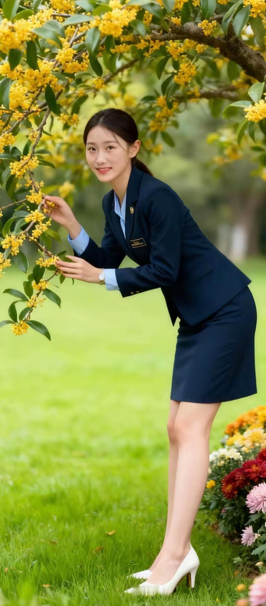 职业装怎么穿比较好看?美女穿职业装，首先得根据自己的身材和身高量身定做，不能太宽