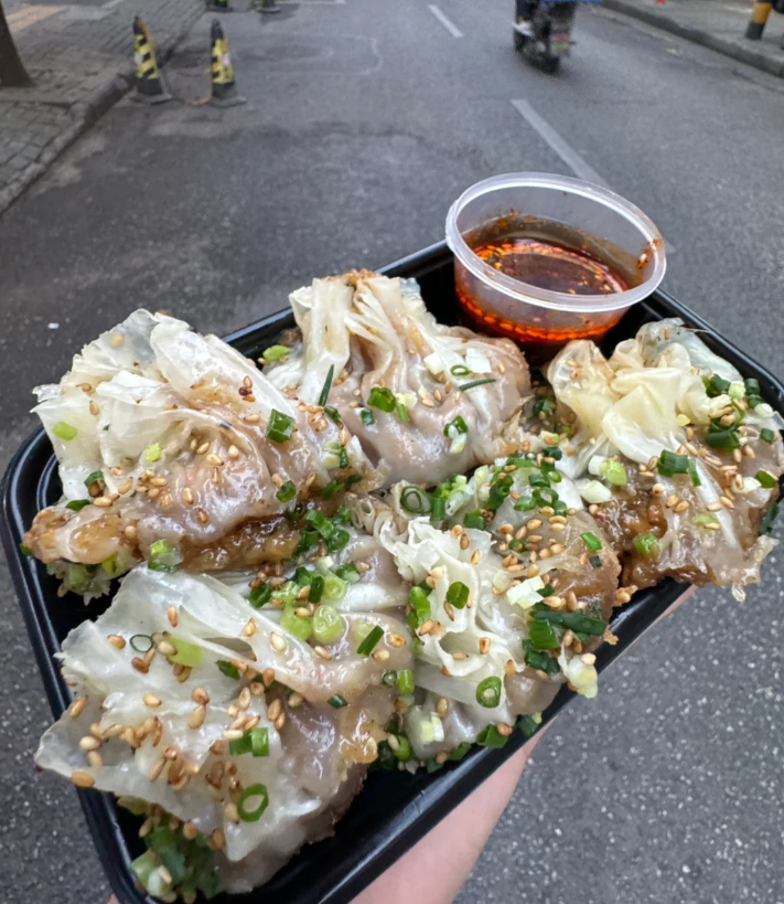 心心念念的生煎烧卖😭 