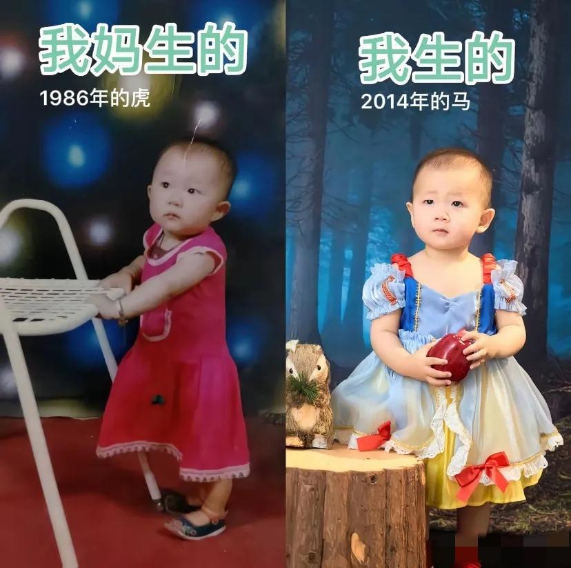 事实证明！遗传基因真的很强大。[捂脸]