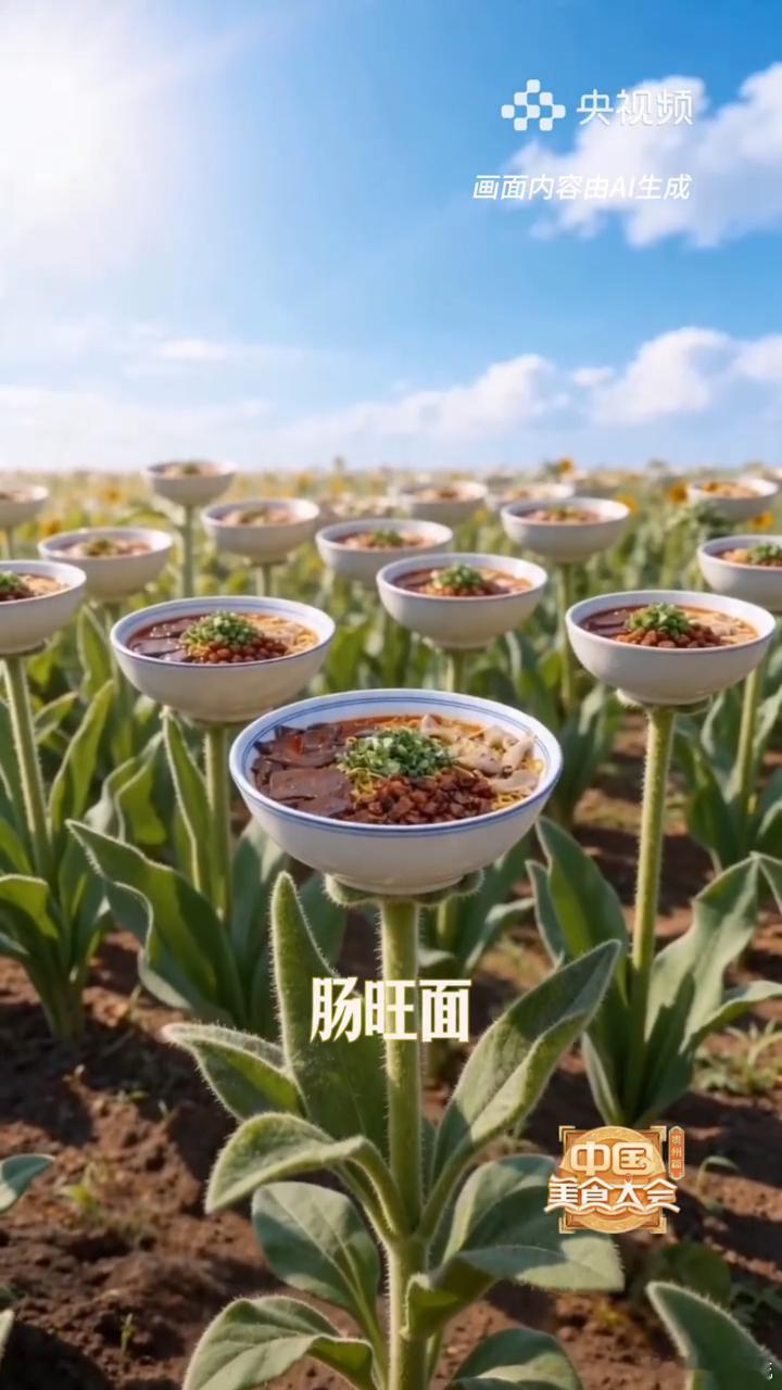 听说这是吃货眼里的春天终于懂蜜蜂视角了AI把春日花园变成贵州美食盛宴！凯里酸汤鱼